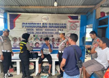 Pelayanan Kesehatan Kepada Sopir Angkot dan Tukang Ojek Meriahkan HUT Ke-79 Bhayangkara di Ambon