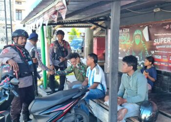 Satuan Brimob Polda Maluku Patroli Harkamtibmas di Tual