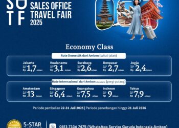 Garuda Indonesia Ambon Gelar Travel Fair, Tiket ke Jakarta Mulai Rp1,7 Juta