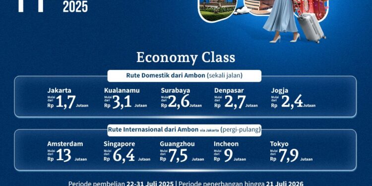 Garuda Indonesia Ambon Gelar Travel Fair, Tiket ke Jakarta Mulai Rp1,7 Juta