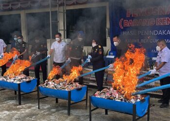 Bea Cukai Maluku Musnahkan Barang Ilegal Senilai Rp273 Juta