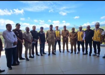 Wagub Tinjau Progres Pembangunan Bendungan Way Apu