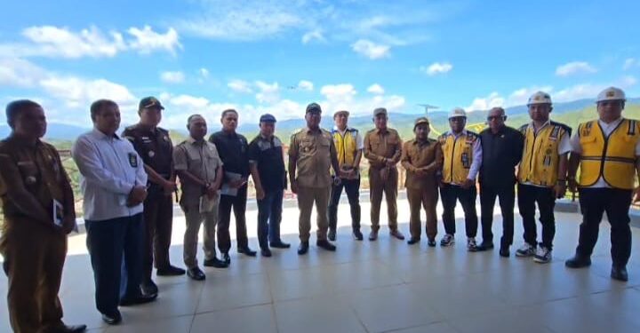 Wagub Tinjau Progres Pembangunan Bendungan Way Apu