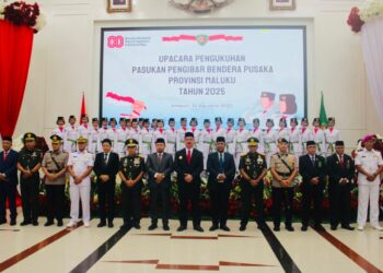Gubernur Maluku Kukuhkan Paskibraka Maluku 2025