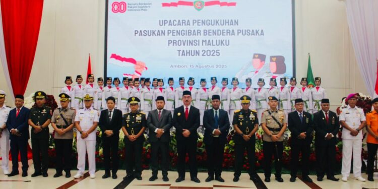 Gubernur Maluku Kukuhkan Paskibraka Maluku 2025
