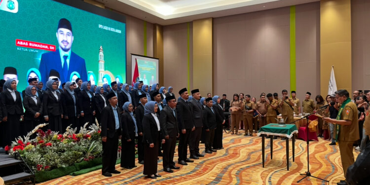 Walikota Ambon Lantik Pengurus DPD Lasqi Nusantara Jaya 2025–2030