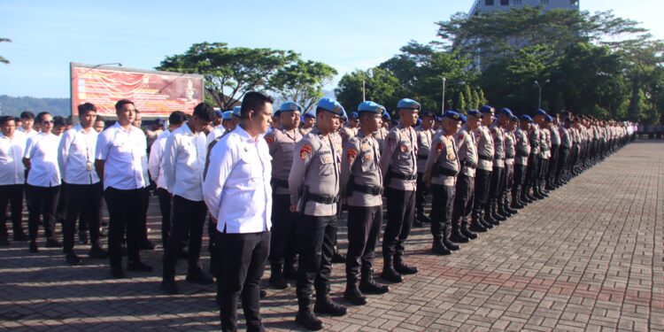 Dirreskrimsus Polda Maluku Pimpin Apel Gabungan, Ini Yang Ditegaskan
