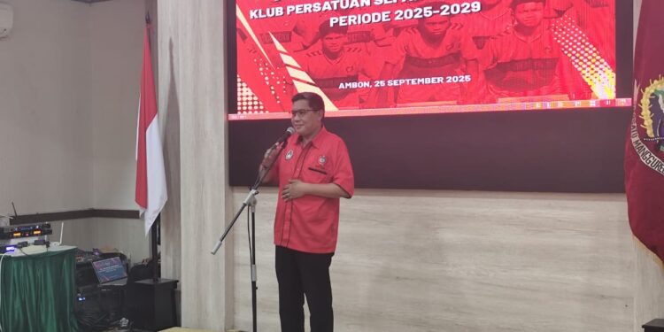 Walikota Ambon Resmi Lantik Pengurus Club PSA Periode 2025-2030
