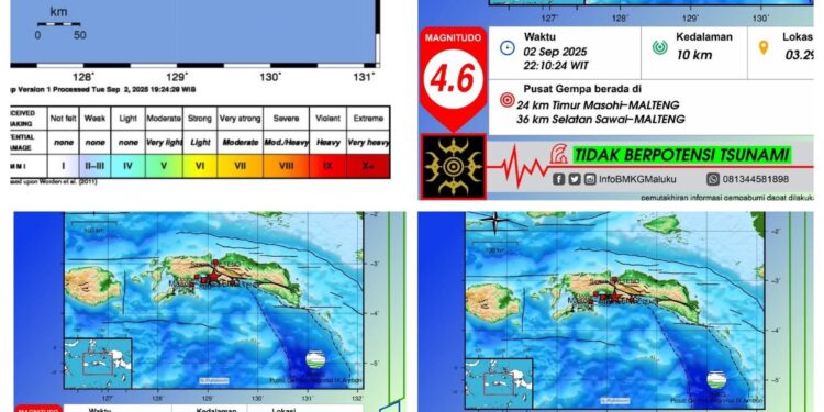Masohi Diguncang 9 Gempa Tektonik, BMKG: Akibat Aktivitas Sesar Aktif