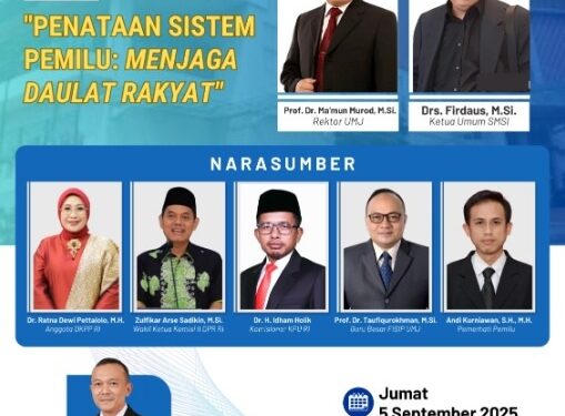 Bahas Penataan Sistem Pemilu, UMJ Siap Gelar Seminar Nasional