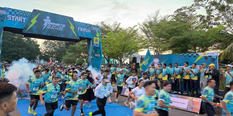 Perdana, UP3 Ternate Gelar Electric Run 2025