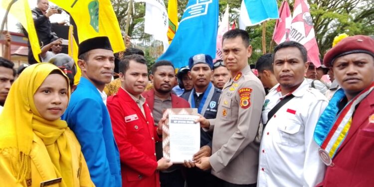 Cipayung Maluku Gelar Aksi di Mapolda, Sampaikan 10 Tuntutan