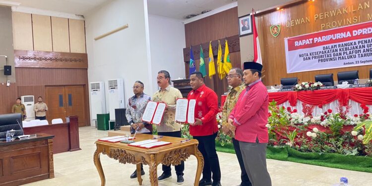 DPRD Maluku Gelar Rapat Paripurna Penandatanganan Nota Kesepakatan Perubahan APBD 2025