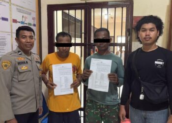 Polres SBB Tangkap Dua Pelaku Judi Sabung Ayam, 7 Kendaraan Diamankan