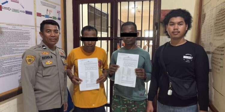 Polres SBB Tangkap Dua Pelaku Judi Sabung Ayam, 7 Kendaraan Diamankan