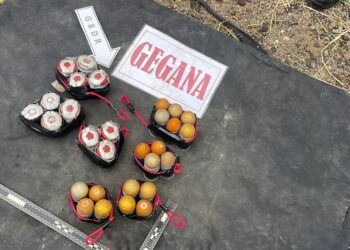 Brimob Maluku Musnahkan Ratusan Barang Bukti Bom Militer & Bom Rakitan Kasus Terorisme