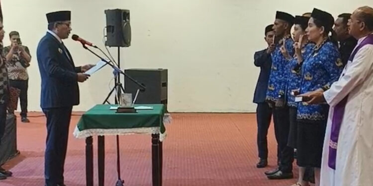 759 PPPK Kota Ambon Dilantik, Walikota Ingatkan Tanggung Jawab dan Loyalitas