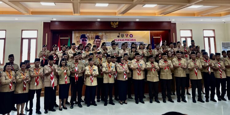 Pengurus Baru Gerakan Pramuka Kota Ambon Masa Bakti 2025–2030 Dilantik