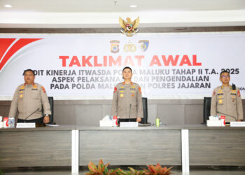 Kapolda Maluku Buka Taklimat Awal Audit Kinerja Itwasda