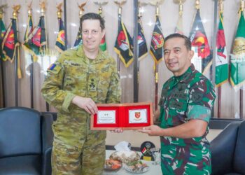 Athan Australia Kunjungi Kodam XV/Pattimura, Bahas Rencana Latihan Bersama di Morotai