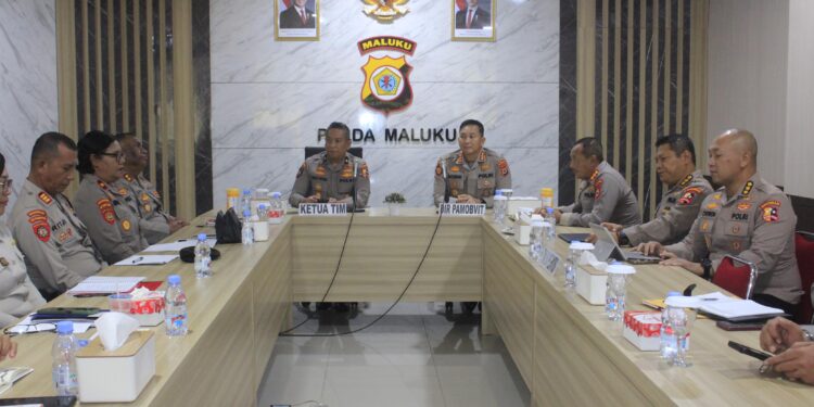 Korsabhara Baharkam Polri Supervisi Fungsi Samapta dan Pamobvit di Polda Maluku