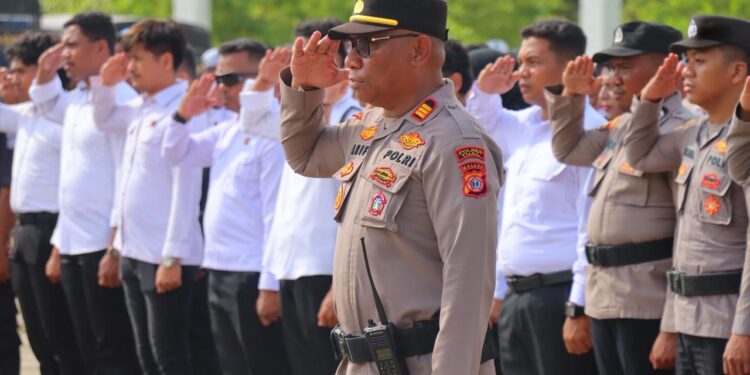 209 Personel Polres Tual Dikerahkan Amankan Kunker Wapres Gibran ke Tual dan Malra