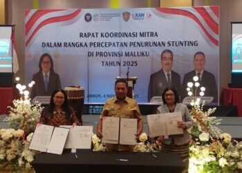 Wagub Buka Rakor Mitra Percepatan Penurunan Stunting Provinsi Maluku 2025