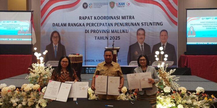 Wagub Buka Rakor Mitra Percepatan Penurunan Stunting Provinsi Maluku 2025