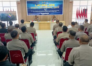 Polda Maluku Gelar Latihan Pra Operasi “Zebra Salawaku 2025”