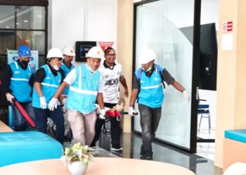 PLN UP3 Ambon Gandeng PMI Gelar Simulasi Gempa dan Pelatihan P3K