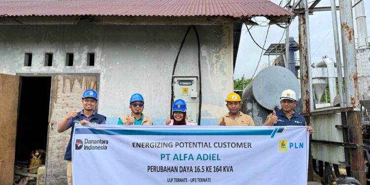 PLN UP3 Ternate Dorong Pertumbuhan Industri Lewat Peningkatan Daya Listrik PT Alfa Adiel di Ternate