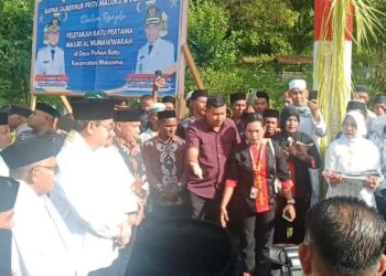 PLN Siagakan Sistem Kelistrikan Dukung Peletakan Batu Pertama Masjid Pohon Batu di Leksula