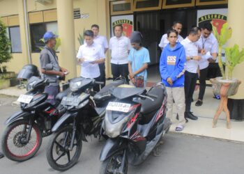 Ditreskrimum Polda Maluku Kembalikan Tiga Motor Curian
