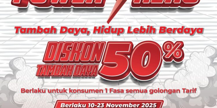 PLN Luncurkan Program “Power Hero”, Beri Diskon 50% Tambah Daya Bagi Pelanggan