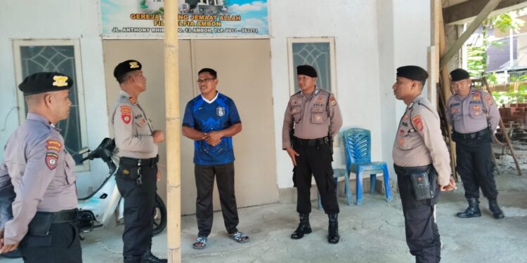 Patroli Preventif Ops Lilin Salawaku 2025, Polisi Pastikan Gereja di Ambon Aman Jelang Natal dan Tahun Baru