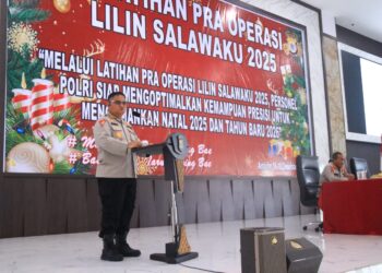 Polda Maluku Matangkan Kesiapan Pengamanan Nataru Lewat Lat Pra Ops Lilin Salawaku 2025