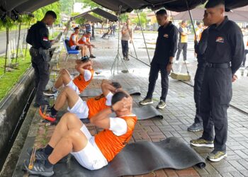 Seleksi SIP, 202 Anggota Polda Maluku Jalani Tes Kesamaptaan Jasmani