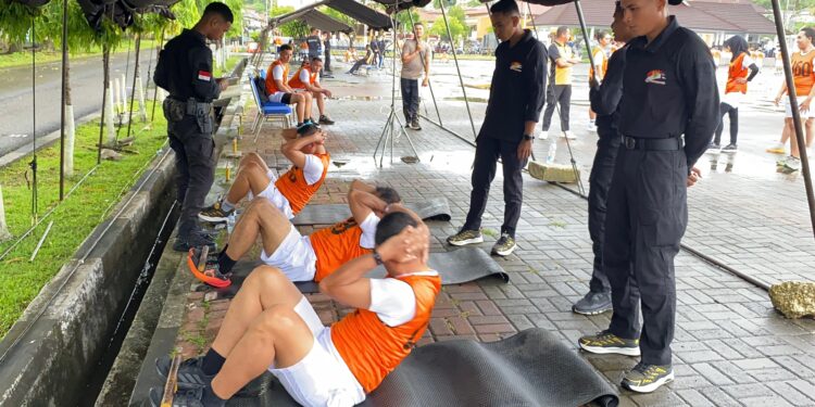 Seleksi SIP, 202 Anggota Polda Maluku Jalani Tes Kesamaptaan Jasmani