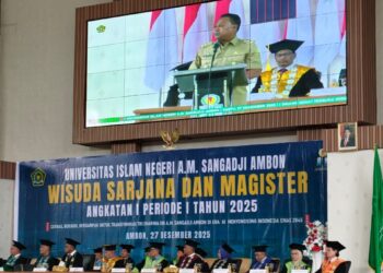 Wisuda Perdana UIN A.M. Sangadji Ambon, Ini Pesan Wakil Gubernur Maluku