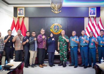 Perkuat Keamanan Maritim, Dankodaeral IX Terima Audiensi Kakanwil Bea Cukai Maluku
