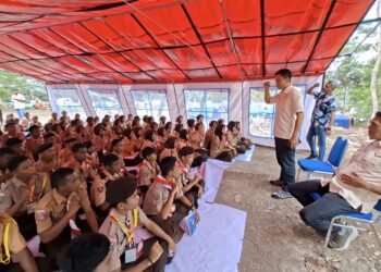 Densus 88 Sosialisasikan Literasi Digital di Perkemahan Pramuka se-Maluku