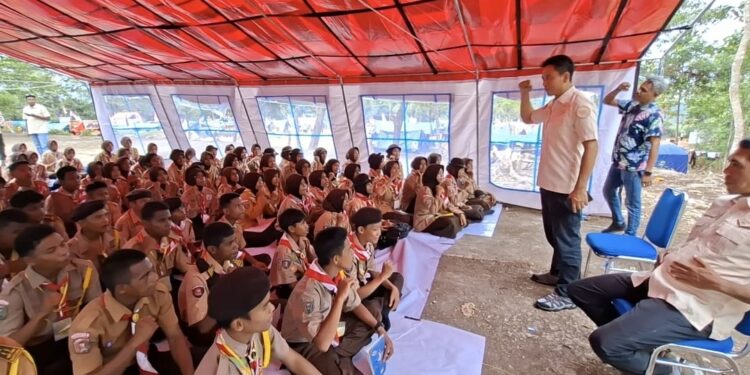 Densus 88 Sosialisasikan Literasi Digital di Perkemahan Pramuka se-Maluku