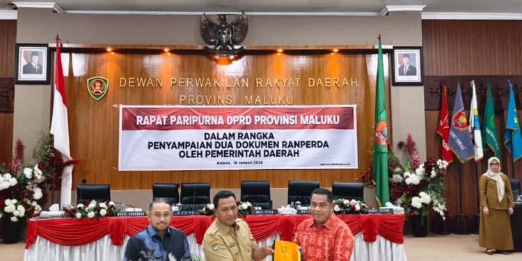 DPRD Maluku Gelar Paripurna Penyampaian Ranperda Tahun 2026, Ini Kata Wagub