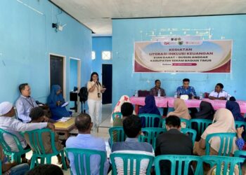 OJK Maluku Gandeng Duta Literasi Keuangan Gelar Edukasi Inklusi Keuangan di Desa Angar