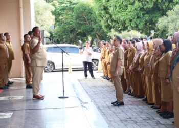 Wagub Maluku Abdullah Vanath Pimpin Apel Perdana 2026