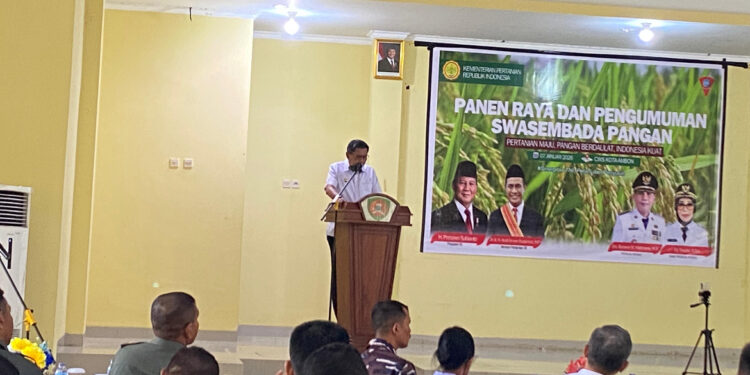 Panen Raya Nasional 2026 dan Pengumuman Swasembada Pangan, Walikota Akui Ambon Belum Mandiri