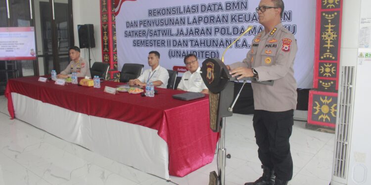 Wujudkan Pengelolaan Aset yang Akuntabel, Polda Maluku Gelar Rekonsiliasi Data BMN