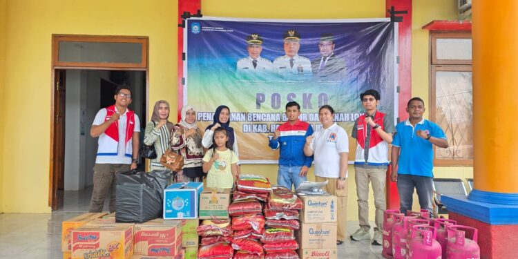 Pertamina  & Hiswana Migas Maluku Utara Salurkan Bantuan Logistik untuk Korban Banjir dan Tanah Longsor di Halmahera Utara