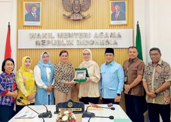Ketua TP-PKK Maluku Audiensi dengan Wamenag RI, Perkuat Ketahanan Keluarga dan Moderasi Beragama