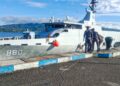 KRI Hampala-880 Sandar di Dermaga Irian Kodaeral IX Ambon